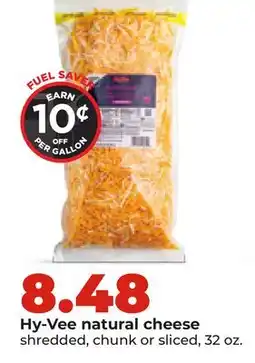 Hy-Vee Hy-Vee natural cheese offer