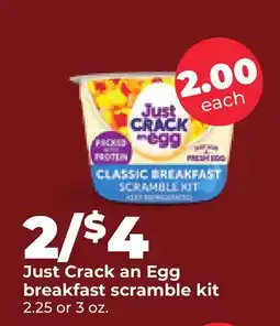 Hy-Vee Just Crack an Egg breakfast scramble kit offer