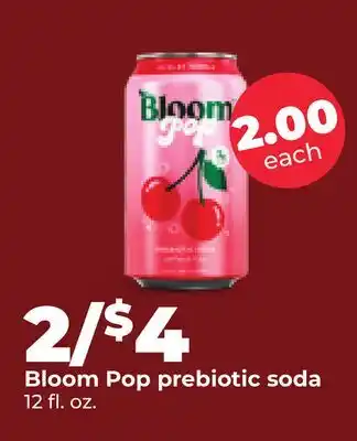 Hy-Vee Bloom Pop prebiotic soda offer