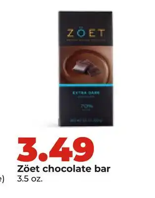 Hy-Vee Zöet chocolate bar offer