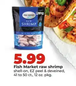 Hy-Vee Fish Market raw shrimp offer
