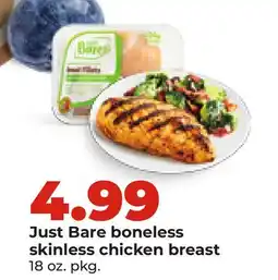 Hy-Vee Just Bare boneless skinless chicken breast offer