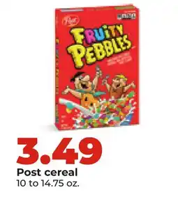Hy-Vee Post cereal offer
