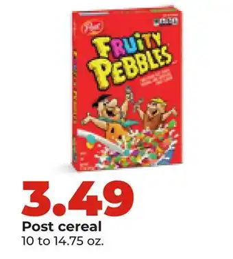 Hy-Vee Post cereal offer