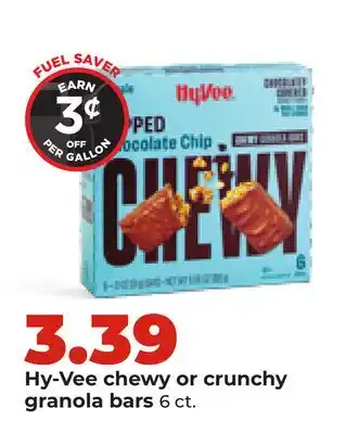 Hy-Vee Hy-Vee chewy or crunchy granola bars offer