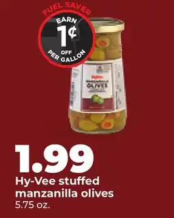 Hy-Vee Hy-Vee stuffed manzanilla olives offer