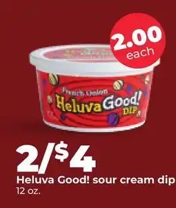 Hy-Vee Heluva Good! sour cream dip offer