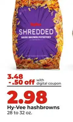 Hy-Vee Hy-Vee hashbrowns offer