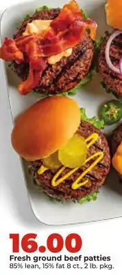 Hy-Vee Fresh ground beef patties offer