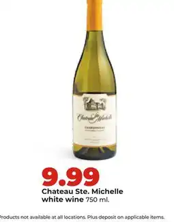 Hy-Vee Chateau Ste. Michelle white wine offer
