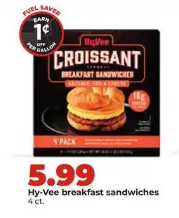 Hy-Vee Hy-Vee breakfast sandwiches offer