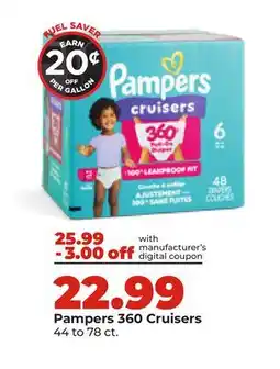 Hy-Vee Pampers 360 Cruisers offer