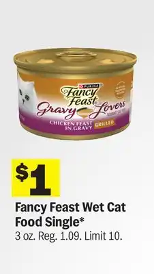 Meijer Fancy Feast Wet Cat Food Single offer