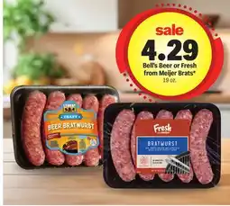 Meijer Bell's Beer or Fresh from Meijer Brats offer