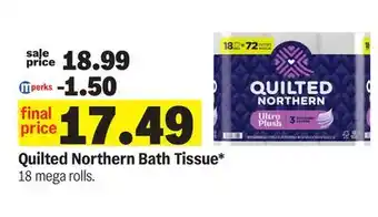 Meijer Quilted Northern Bath Tissue offer