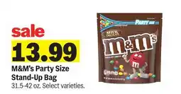 Meijer M&M's Party Size Stand-Up Bag offer