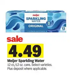 Meijer Meijer Sparkling Water offer