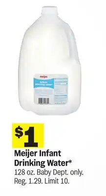 Meijer Meijer Infant Drinking Water offer
