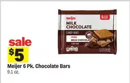 Meijer Meijer 6 Pk. Chocolate Bars offer