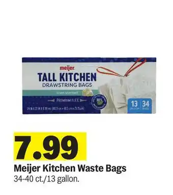 Meijer Meijer Kitchen Waste Bags offer