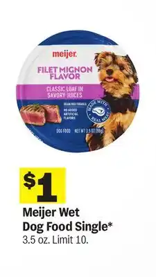 Meijer Meijer Wet Dog Food Single offer