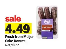 Meijer Fresh from Meijer Cake Donuts offer