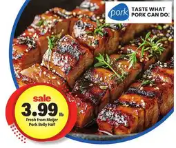 Meijer Fresh from Meijer Pork Belly Half offer
