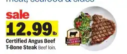 Meijer Certified Angus Beef T-Bone Steak offer
