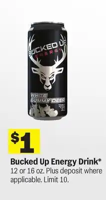 Meijer Bucked Up Energy Drink offer