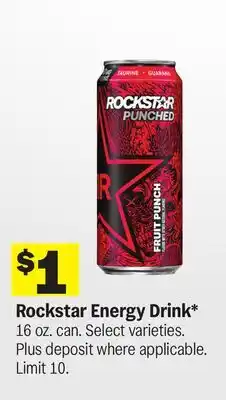 Meijer Rockstar Energy Drink offer