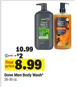 Meijer Dove Men Body Wash offer