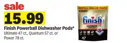 Meijer Finish Powerball Dishwasher Pods offer