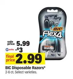 Meijer BIC Disposable Razors offer