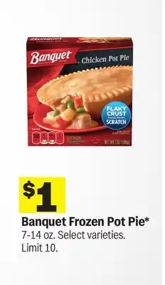 Meijer Banquet Frozen Pot Pie offer