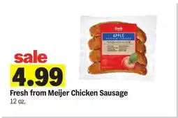 Meijer Fresh from Meijer Chicken Sausage offer