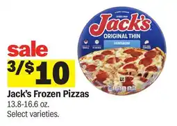 Meijer Jack's Frozen Pizzas offer