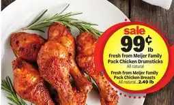 Meijer Fresh from Meijer Family Pack Chicken Drumsticks offer