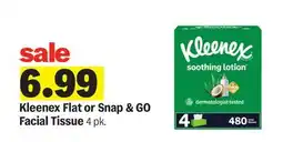 Meijer Kleenex Flat or Snap & GO Facial Tissue offer