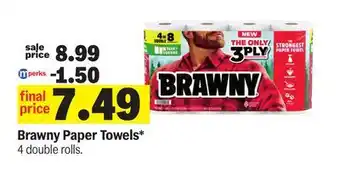 Meijer Brawny Paper Towels offer