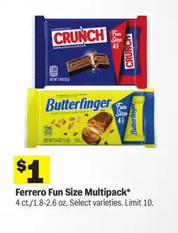 Meijer Ferrero Fun Size Multipack offer