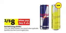 Meijer Red Bull Energy Drinks offer