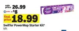 Meijer Swiffer PowerMop Starter Kit offer