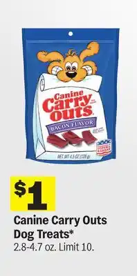 Meijer Canine Carry Outs Dog Treats offer