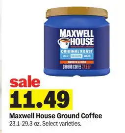 Meijer Maxwell House Ground Coffee offer