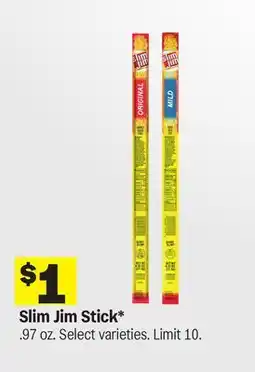 Meijer Slim Jim Stick offer
