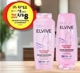 Meijer L'oreal Elvive Shampoos or Conditioners offer