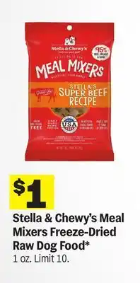 Meijer Stella & Chewy's Meal Mixers Freeze-Dried Raw Dog Food offer