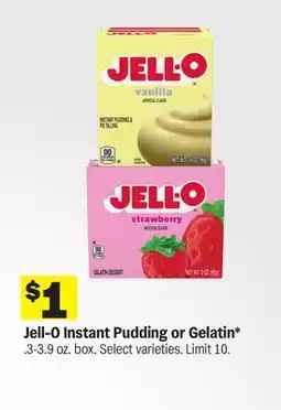 Meijer Jell-O Instant Pudding or Gelatin offer