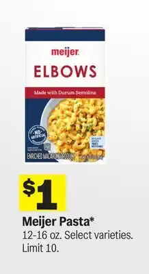 Meijer Meijer Pasta offer
