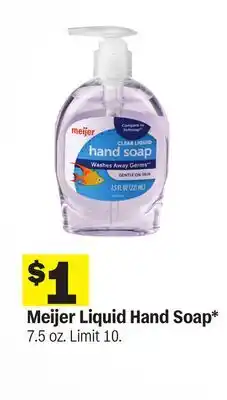 Meijer Meijer Liquid Hand Soap offer